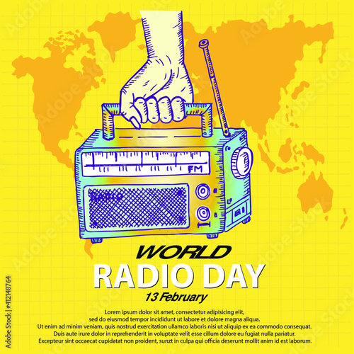 World Radio Day, poster and 