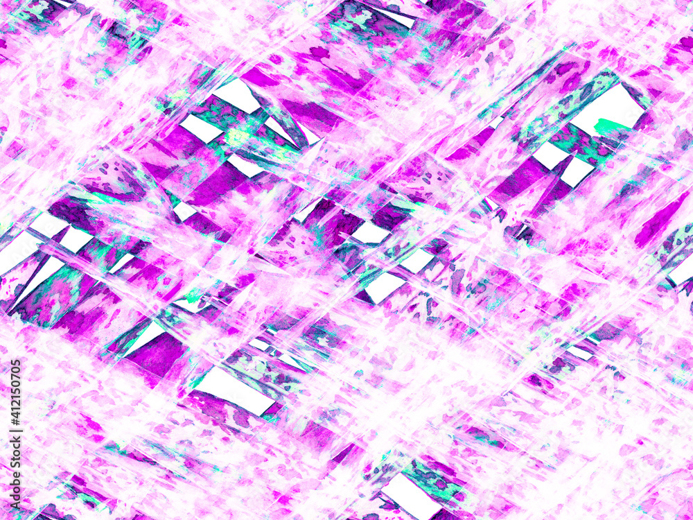 Watercolor leaves Seamless Pattern.