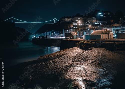 Clifton Suspension Bridge at Low Tide photo