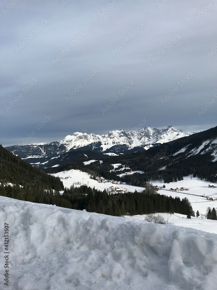 snow covered mountains snow covered mountains
