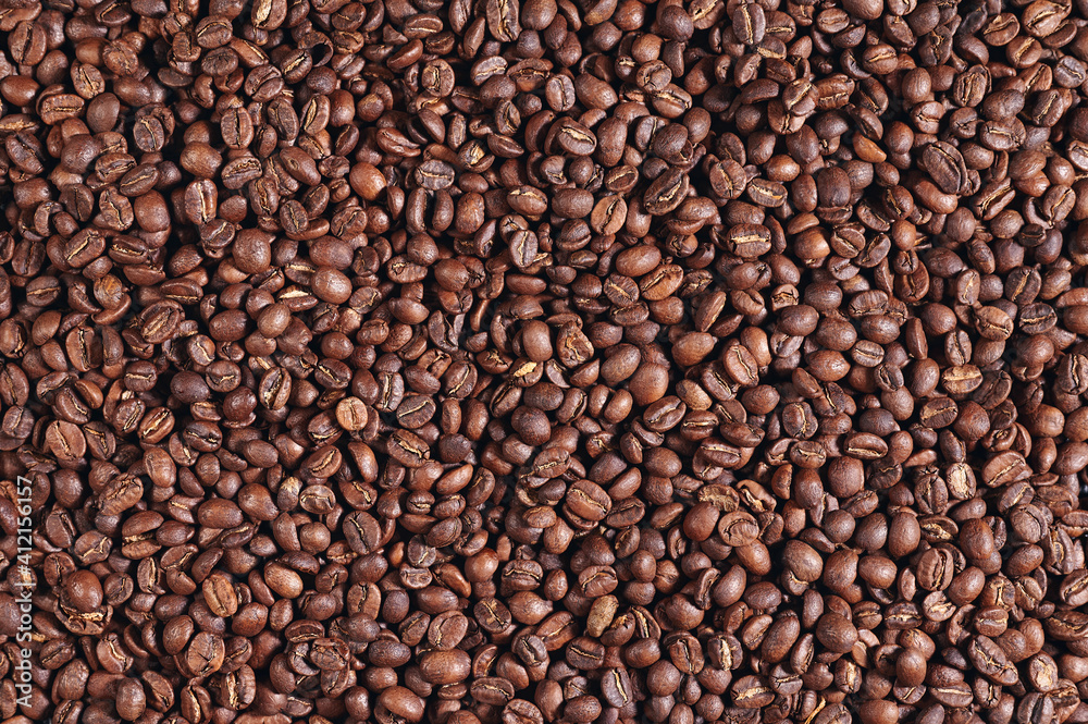 freshly roasted coffee beans background