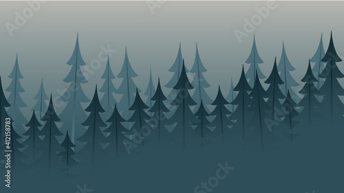 Wallpaper Mural background with forest Torontodigital.ca