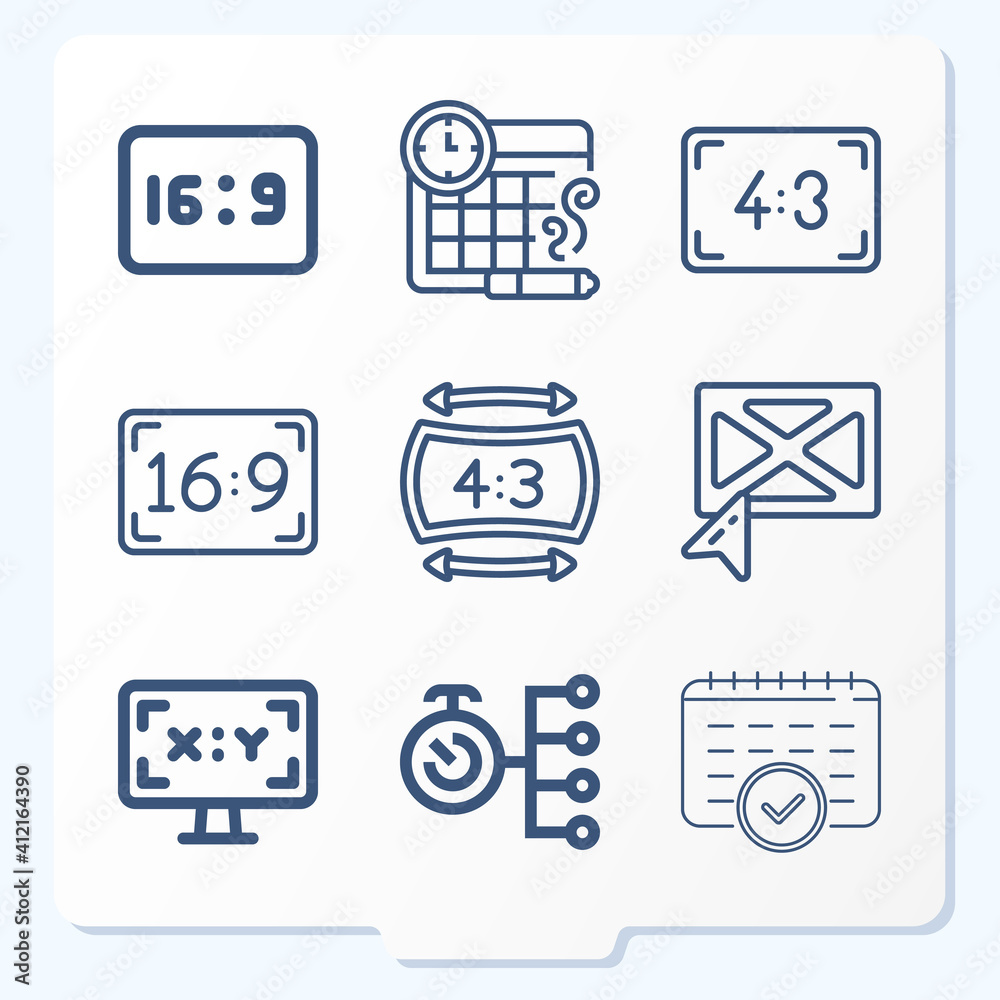Simple set of 9 icons related to constitutes Simple set of 9 icons related to constitutes