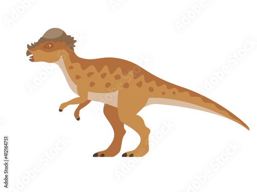 Vector pachycephalosaurus dinosaur