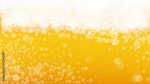 Beer background. Craft lager splash. Oktoberfest foam.