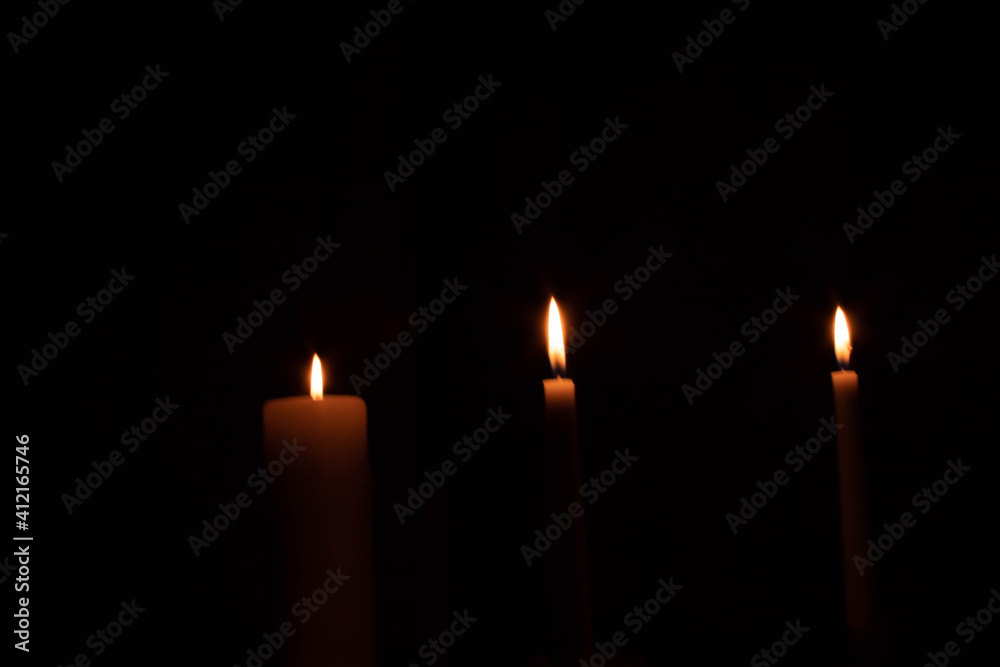 candles in the dark