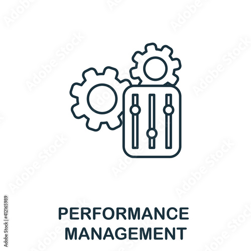 Performance Management icon. Simple element from business management collection. Creative Performance Management icon for web design, templates, infographics and more