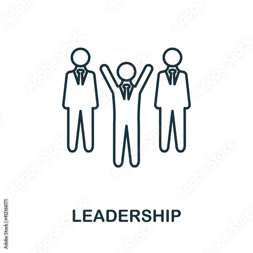 Leadership icon. Simple element from business management collection. Creative Leadership icon for web design, templates, infographics and more
