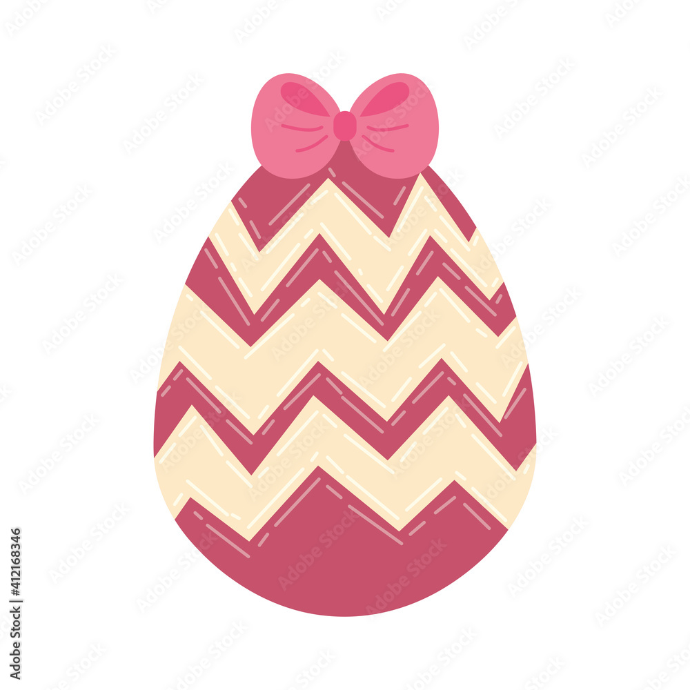 egg painted with bow and stripes happy easter celebration egg painted with bow and stripes happy easter celebration