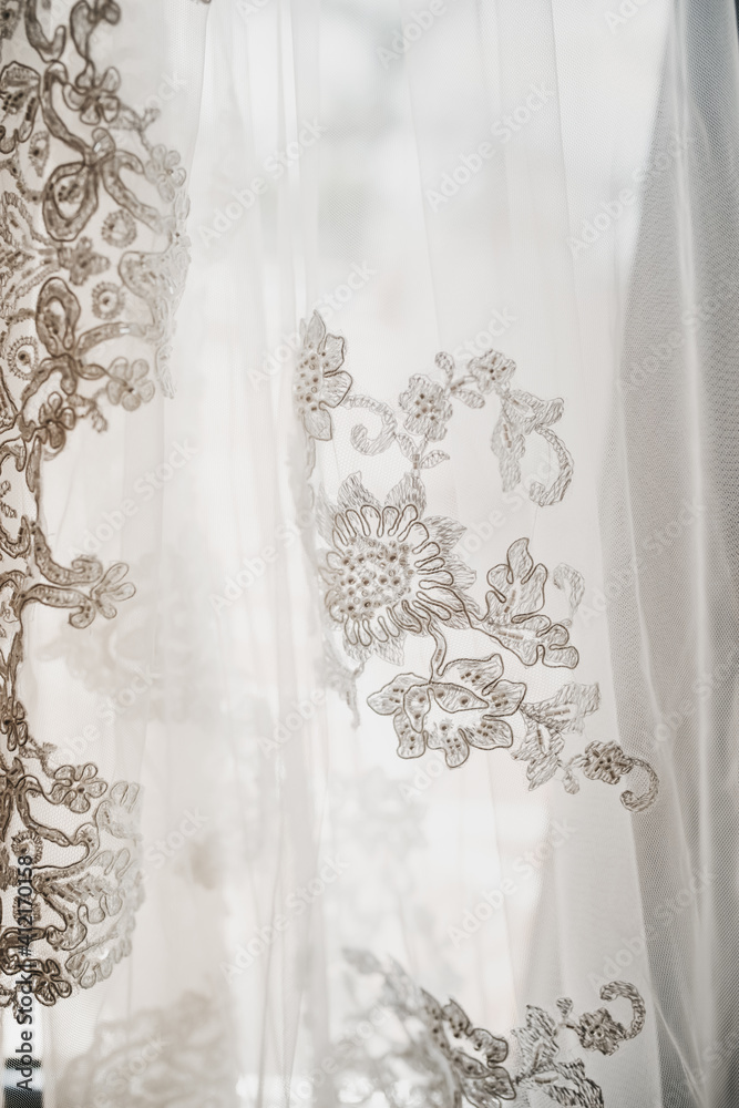 Wedding dress lace details