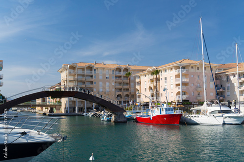 France  Var department  Fr  jus  the Marina  Frejus Harbor located on French riviera