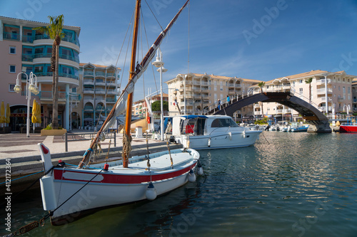 France, Var department, Fréjus, the Marina, Frejus Harbor located on French riviera