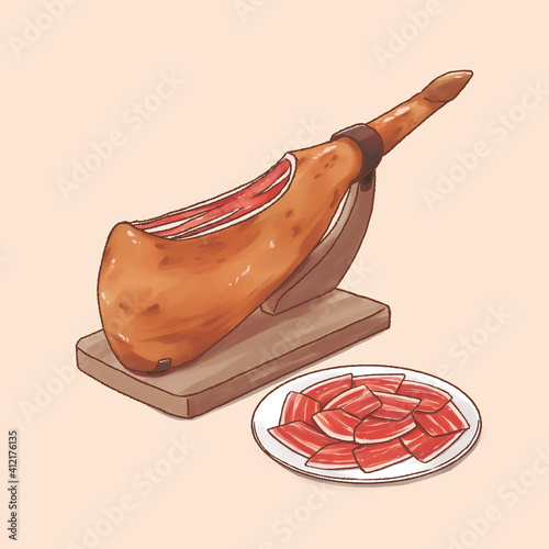 Spanish Iberico ham, Jamon