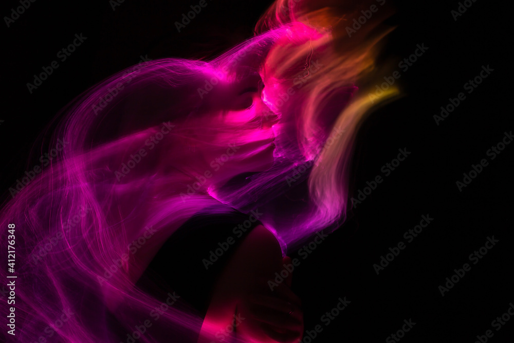 lightpainting portrait, new art direction, long exposure photo without photoshop, light drawing at long exposure lightpainting portrait, new art direction, long exposure photo without photoshop, light drawing at long exposure