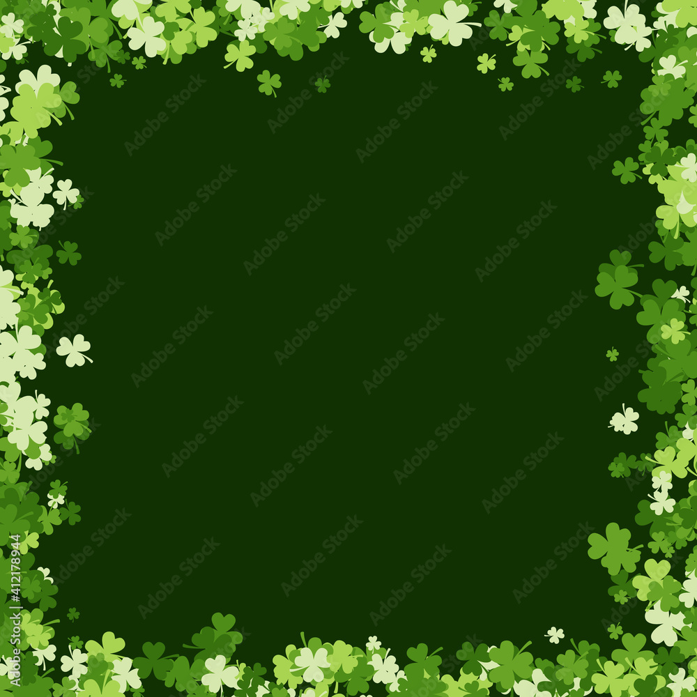 Saint Patrick's day background made of clover Saint Patrick's day background made of clover