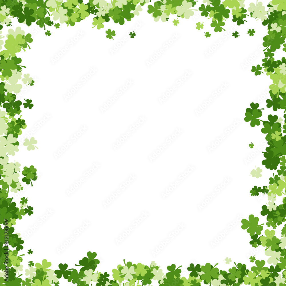 Saint Patrick's day background made of clover Saint Patrick's day background made of clover