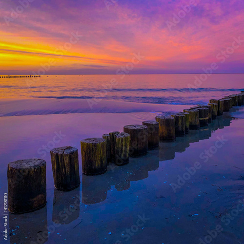 pier at sunset