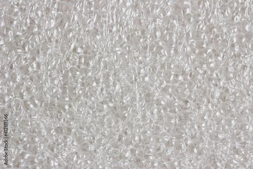 White foam rubber background macro.