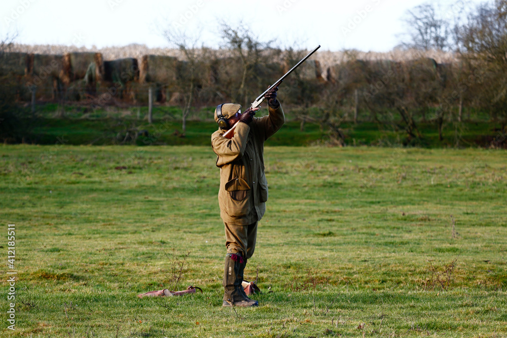 Man with shotgun Man with shotgun