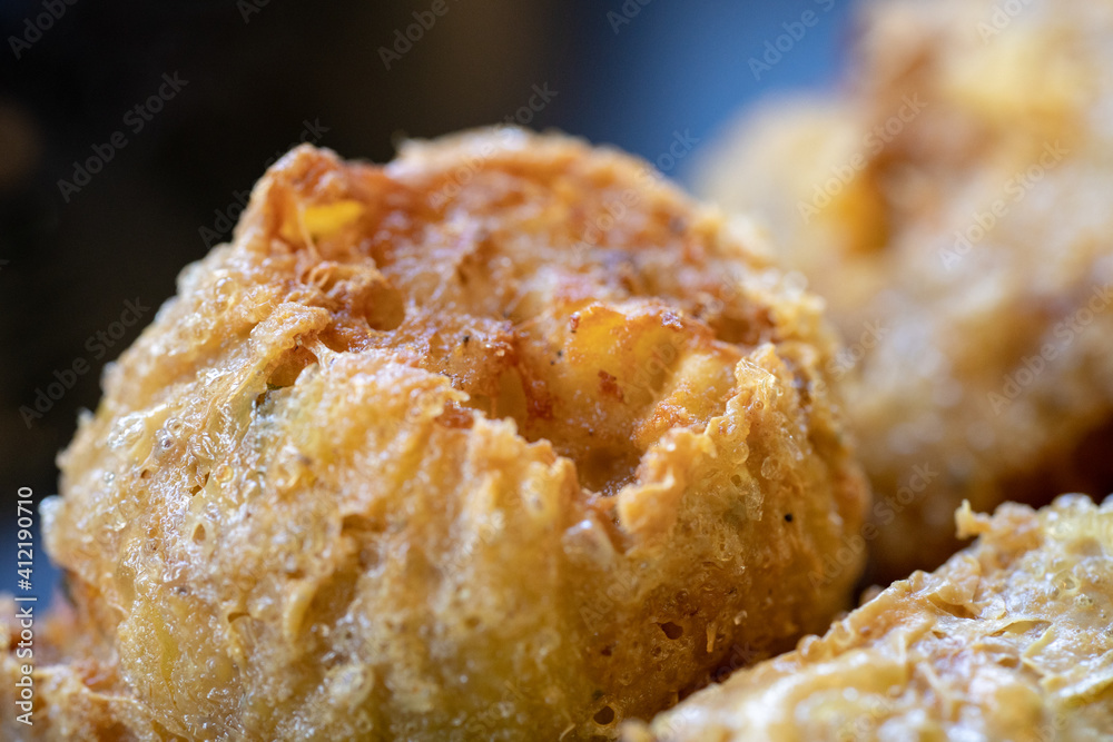 Hoi Jo, Deep Fried Crab Meat Rolls, Chinese - Thai Foods. Hoi Jo, Deep Fried Crab Meat Rolls, Chinese - Thai Foods.