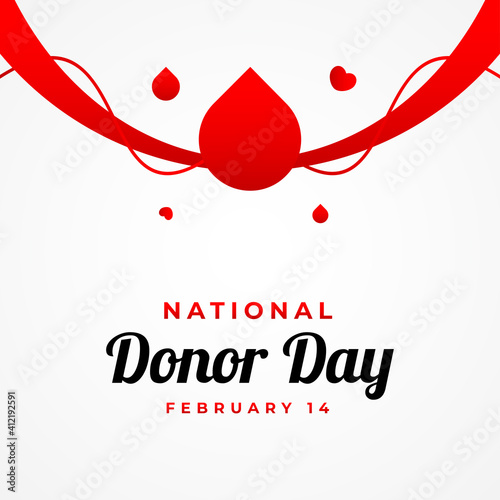 National Donor Day Vector Design Template Background