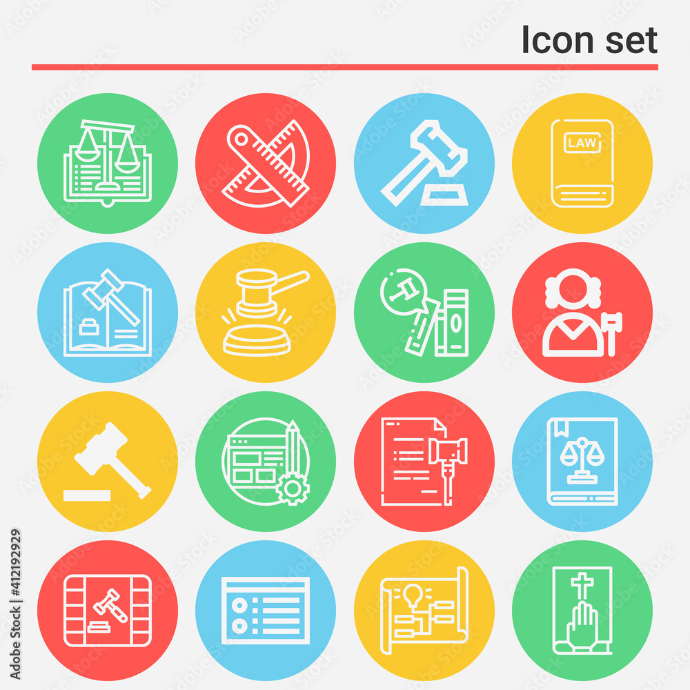 16 pack of principle lineal web icons set 16 pack of principle lineal web icons set