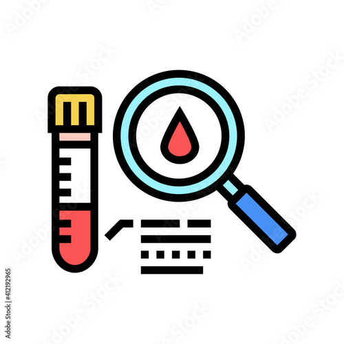 analysis for fertilization color icon vector. analysis for fertilization sign. isolated symbol illustration