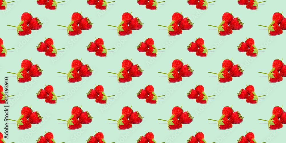 Beautiful seamless pattern with strawberries, can be used as a packaging for fruits. Beautiful seamless pattern with strawberries, can be used as a packaging for fruits.