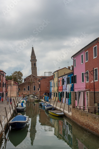 discovery of the city of Venice  Burano and its small canals and romantic alleys