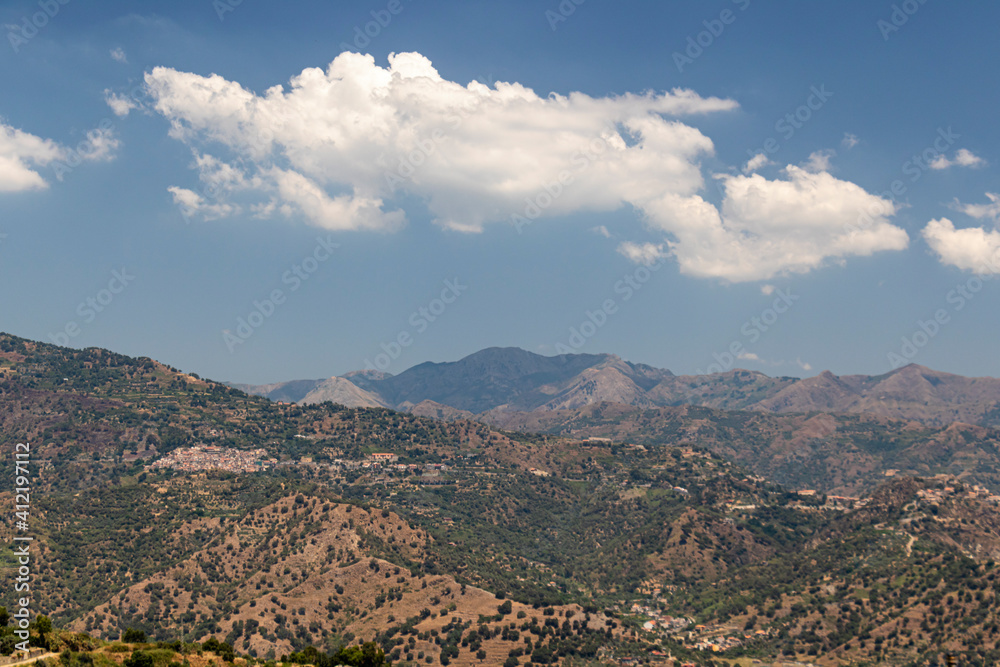 Naklejka premium Landscape view in Sicily, Italy