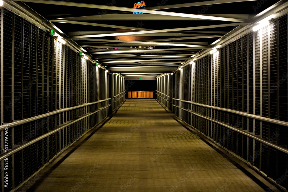 Fototapeta premium urban walkway bridge 