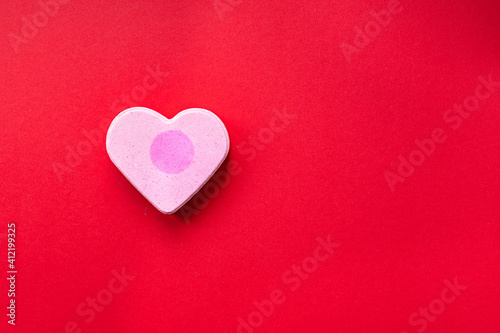 heart shape valentines day love background romance happy mothers day care or 8 march pleasant top view copy space for text