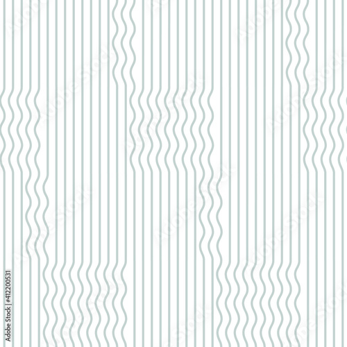 Spring seamless geometric pattern depicting a Japanese garden of stones, lines, sand. Vector design for web banner, business presentation, brand package, fabric, print, wallpaper, postcard.