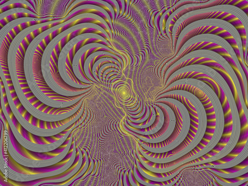 Purple violet vortex spirals, abstract background with spiral