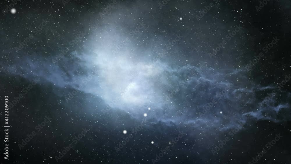 Blue nebula loopable background