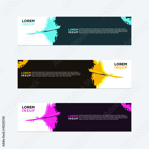 modern style of web banner template