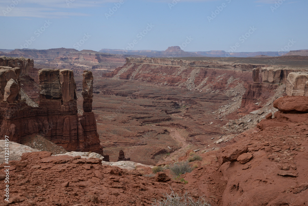 White Rim rock formations at Canyonlands National Park