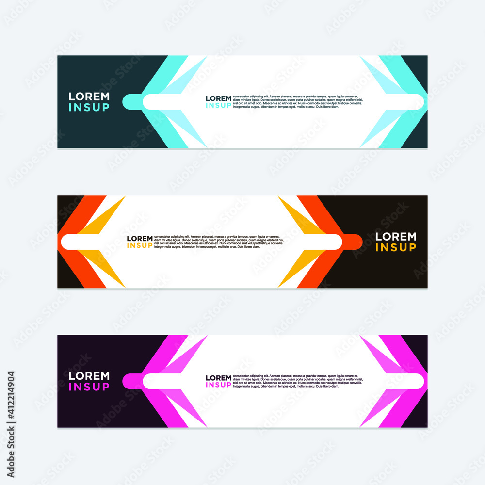 modern style of web banner template modern style of web banner template