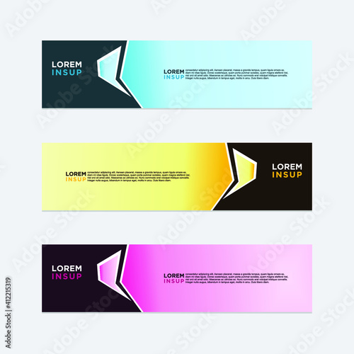 modern style of web banner template