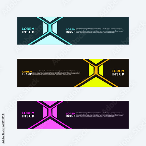 modern style of web banner template