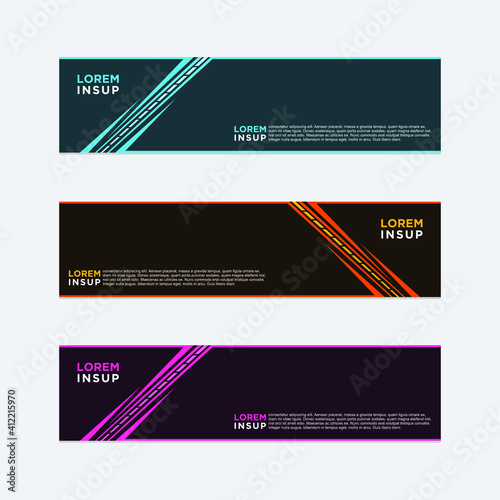 modern style of web banner template