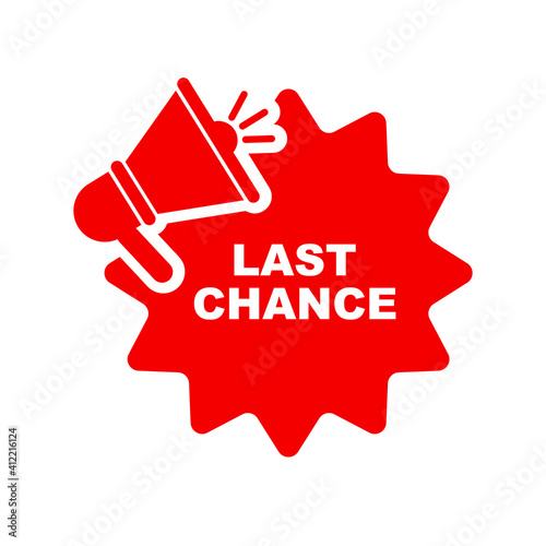 last change sign on white background	