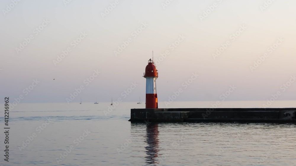 Fototapeta premium lighthouse on the pier