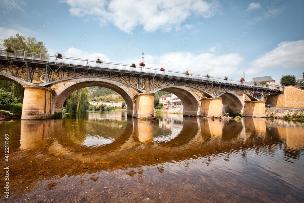 Fototapeta premium Le Bugue, pont sur la Vézère