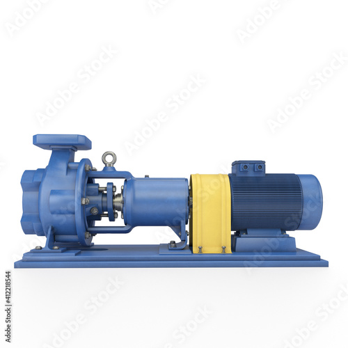 Centrifugal pump - 3d illustration isolated on white background