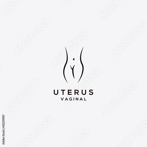 Vagina Logo Template Design Vector