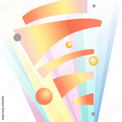 Bright abstract composition
