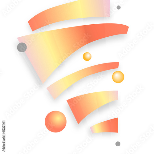Bright abstract composition