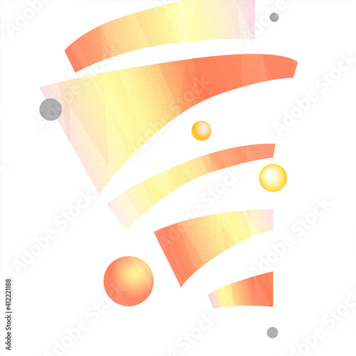 Bright abstract composition