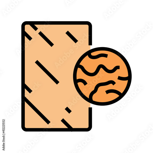bronze mirror color icon vector. bronze mirror sign. isolated symbol illustration